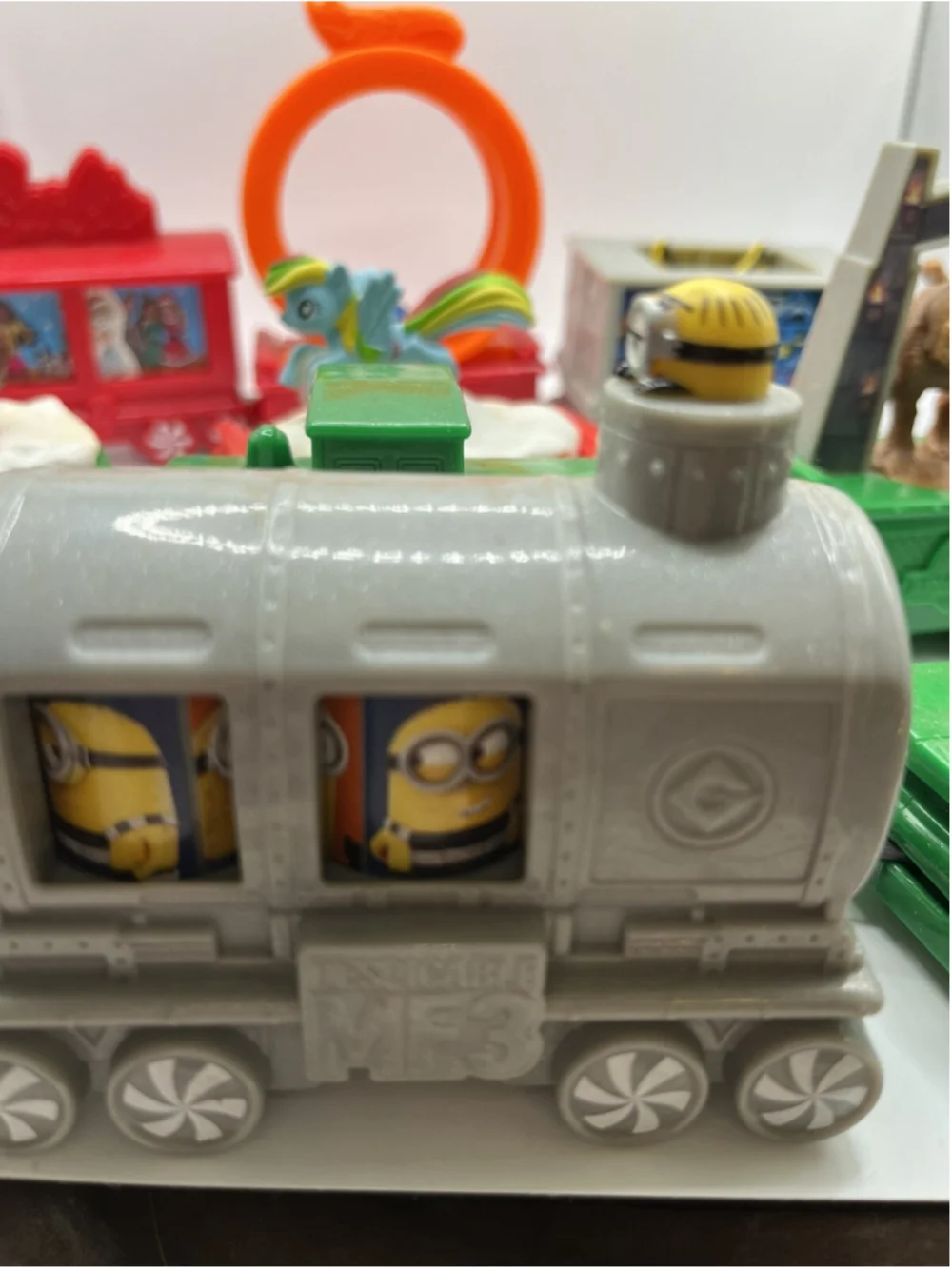 McDonald's 2017 Holiday Express Christmas Train Barbie Minions Ponies Lot of 11